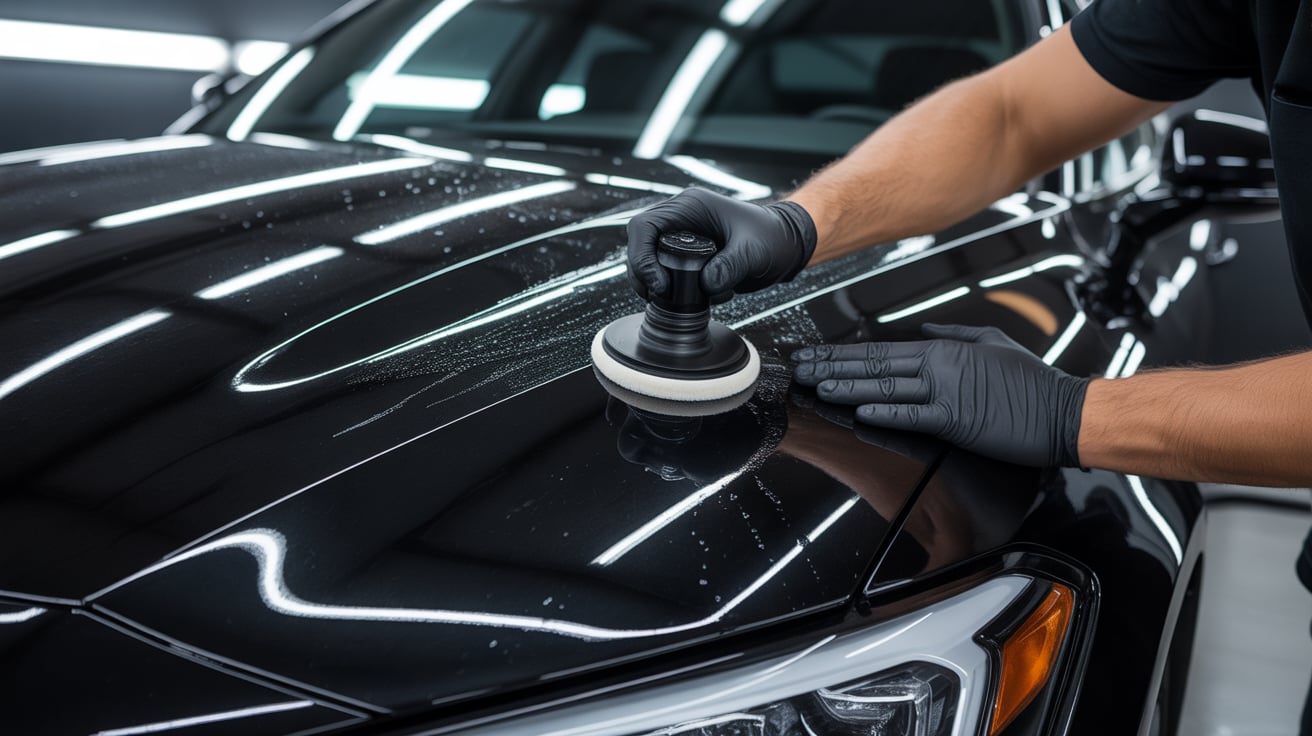 Ceramic coating application providing glossy, durable protection in Jacksonville FL