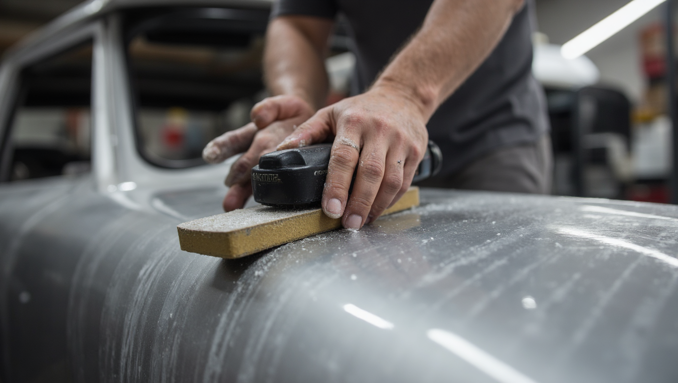 Advanced paint correction and wet sanding service in Jacksonville FL repairing heavy scratches and oxidation.