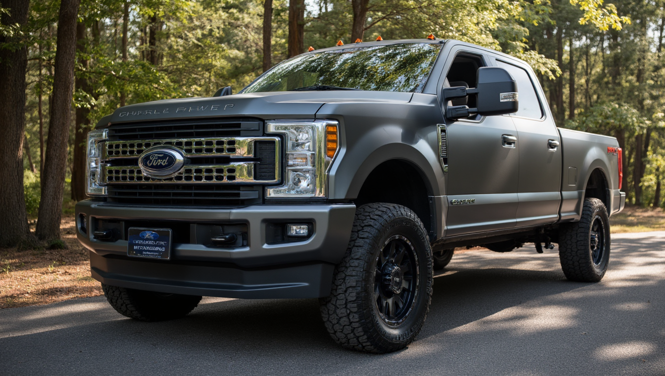 Deluxe mobile auto detailing in Jacksonville FL on large truck.